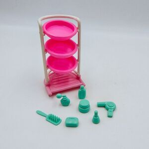 Totally Hair Barbie Beauty Salon Boutique #7276 Rolling Cart Shop Accessories